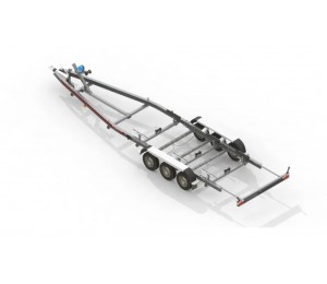 Przyczepa  B13  ALU Temared BOAT aluminiowa - Przyczepa podłodziowa Tema B35/096/23V-3 DMC3500 do łodzi 9,5m