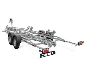 Przyczepa podłodziowa PP25-8025 LORRIES dwuosiowa 2700kg długa