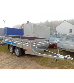 Przyczepa Magicus 300x150 typu transporter, zdejmowane burty