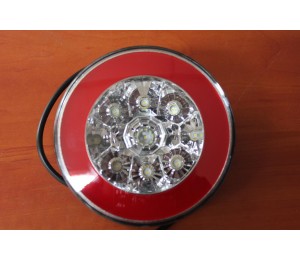 Przyczepa TEMA PRO 2615 263x150x35 - Lampa tylna zespolona LED -pozycja/cofania FI140mm