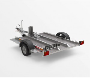 Anhänger zum Transport der Motorräder und Quads