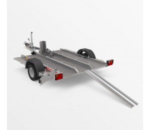 Anhänger zum Transport der Motorräder und Quads